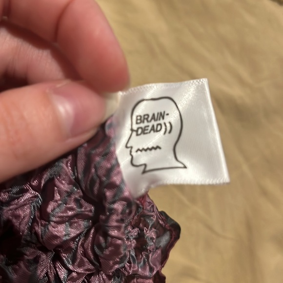 Brain dead - warped zebra bubble shrink top - Picture 4 of 4